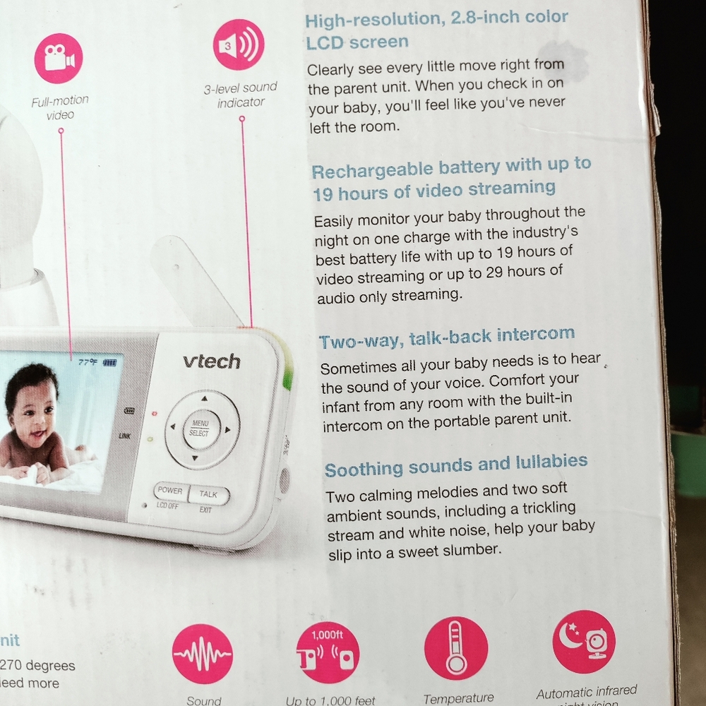 NIB VTech 2 Camera Video Monitor - Picture 4 of 5